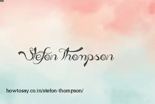Stefon Thompson