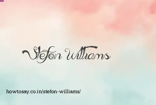 Stefon Williams