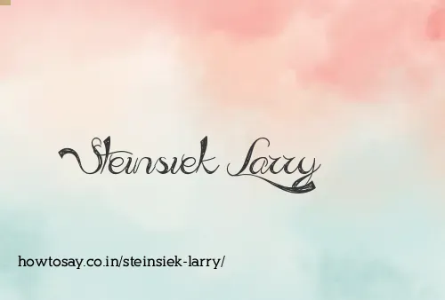 Steinsiek Larry