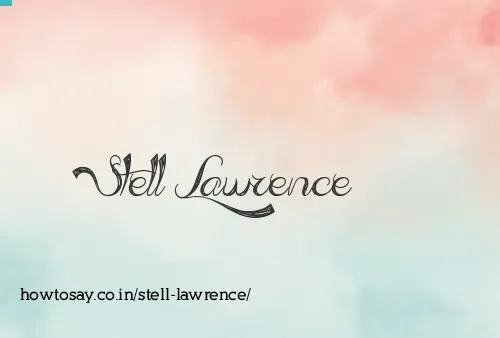 Stell Lawrence