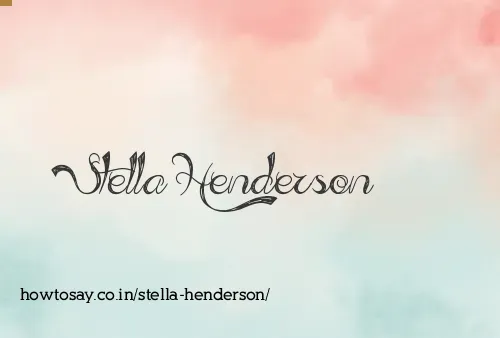 Stella Henderson
