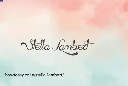 Stella Lambert