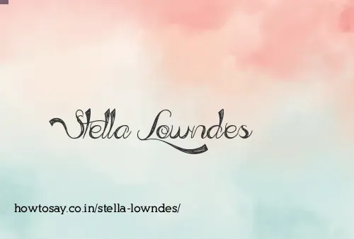Stella Lowndes