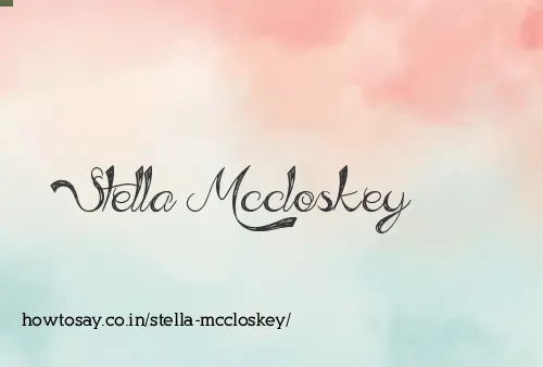 Stella Mccloskey
