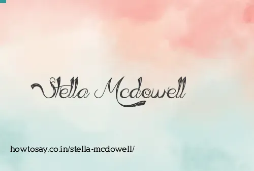Stella Mcdowell
