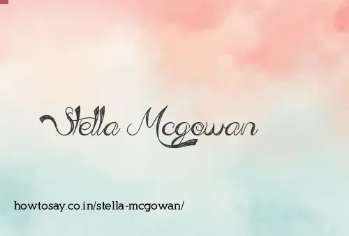 Stella Mcgowan