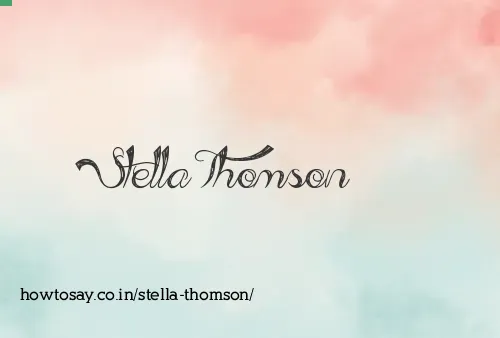 Stella Thomson
