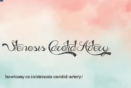 Stenosis Carotid Artery