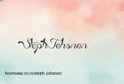 Steph Johsnon
