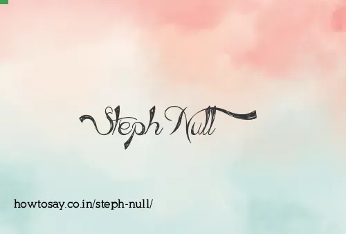 Steph Null