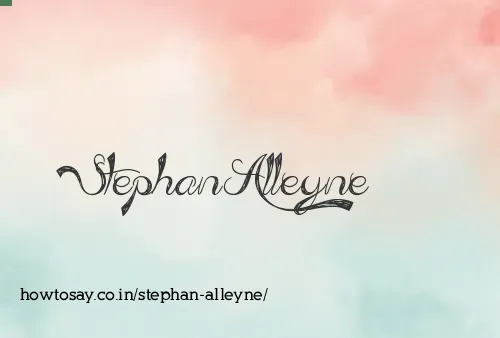 Stephan Alleyne