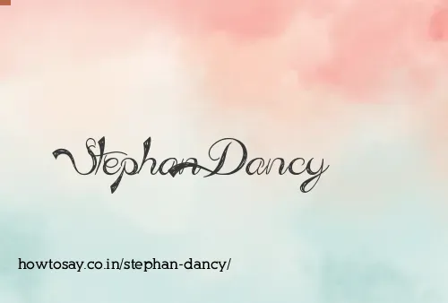Stephan Dancy