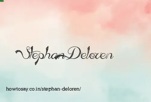Stephan Deloren