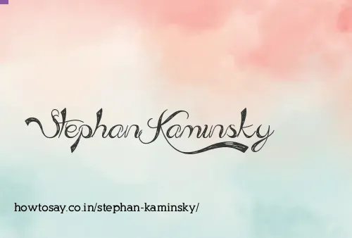 Stephan Kaminsky
