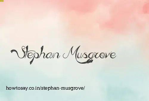 Stephan Musgrove