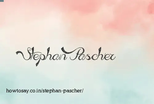 Stephan Pascher