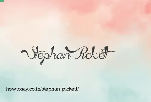 Stephan Pickett