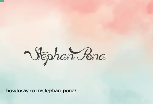 Stephan Pona