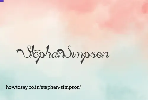 Stephan Simpson
