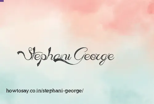 Stephani George