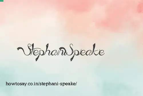 Stephani Speake