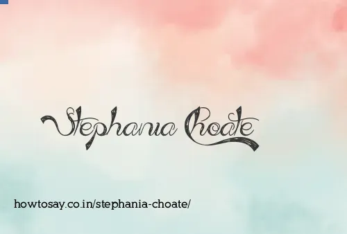 Stephania Choate