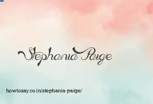 Stephania Paige