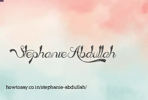 Stephanie Abdullah