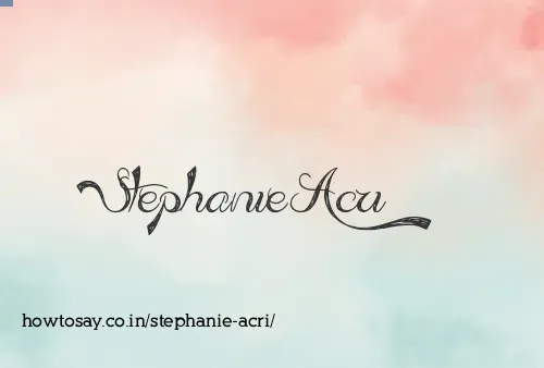 Stephanie Acri
