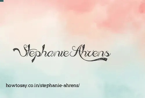 Stephanie Ahrens