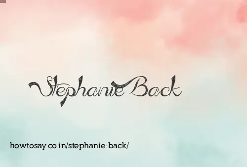 Stephanie Back