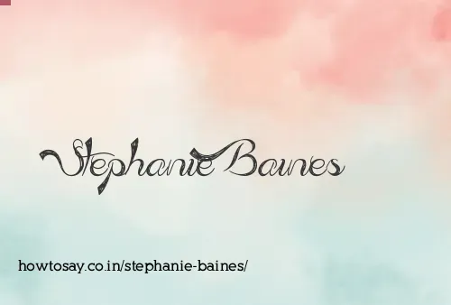 Stephanie Baines