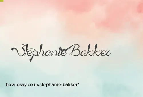 Stephanie Bakker