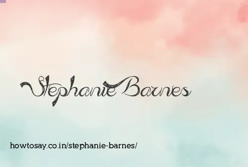 Stephanie Barnes