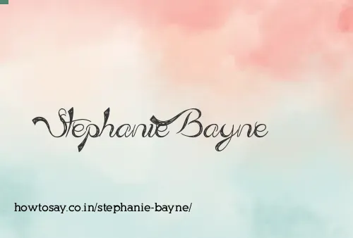 Stephanie Bayne