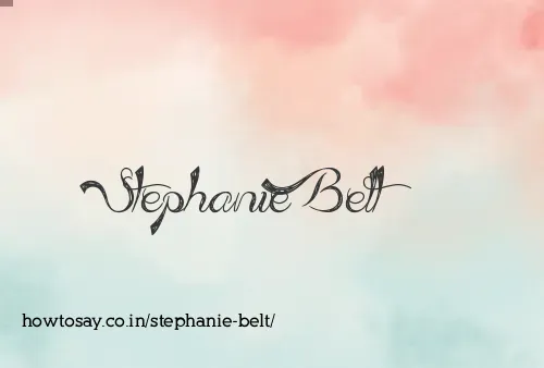 Stephanie Belt