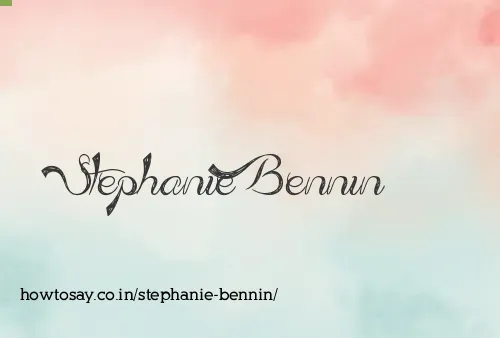 Stephanie Bennin