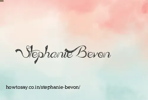 Stephanie Bevon
