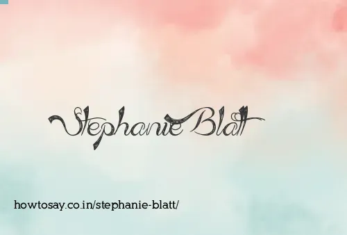 Stephanie Blatt