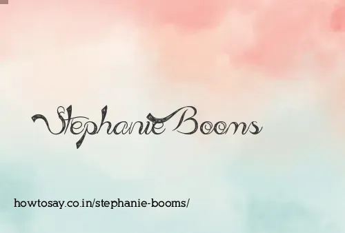 Stephanie Booms