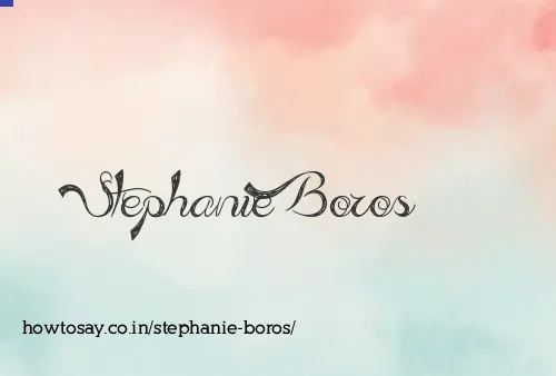 Stephanie Boros