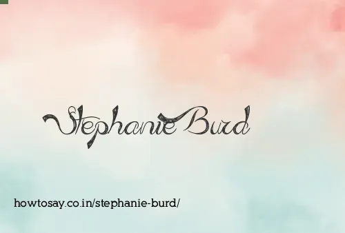 Stephanie Burd