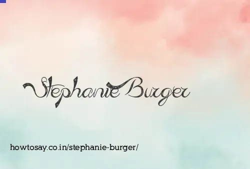 Stephanie Burger