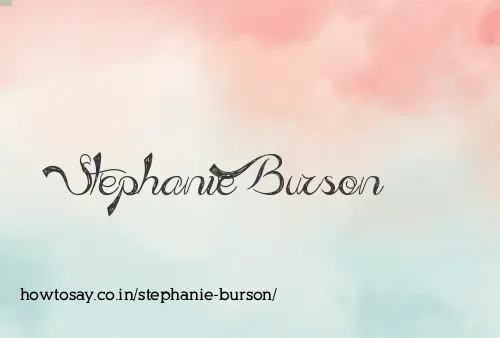 Stephanie Burson