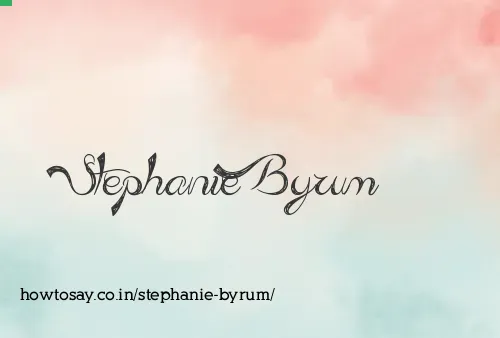 Stephanie Byrum