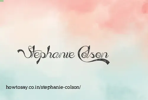 Stephanie Colson