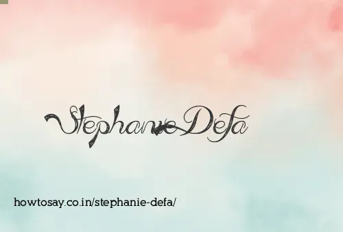 Stephanie Defa