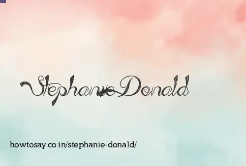 Stephanie Donald