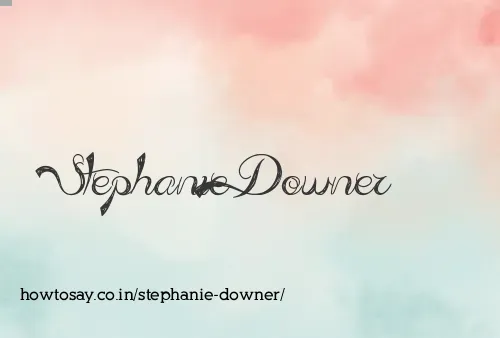 Stephanie Downer