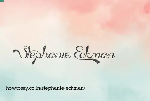 Stephanie Eckman